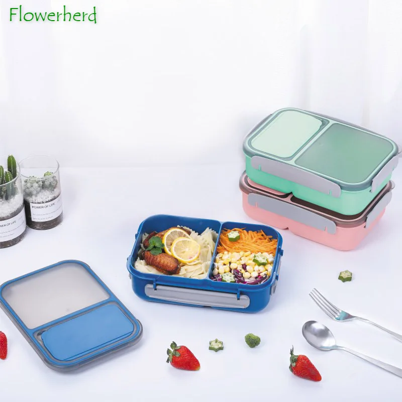 1100ML Lunch Box Bento Box Lunch Containers for Adult/Kid/Toddler 2  Compartment Lunch Boxes Microwave Dishwasher Freezer Safe - AliExpress