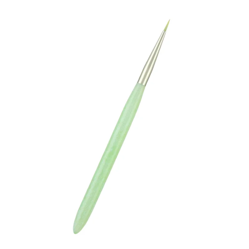 1PCS Green Nail Brush Nail Art Brush Line Painting Brushes Crystal Acrylic Thin Liner Drawing Pen 4