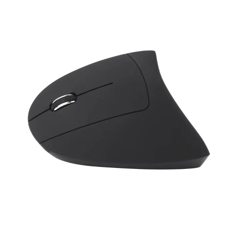 무선 왼손 수직 마우스 인체공학적 게이밍 마우스 1600DPI USB RGB 광학