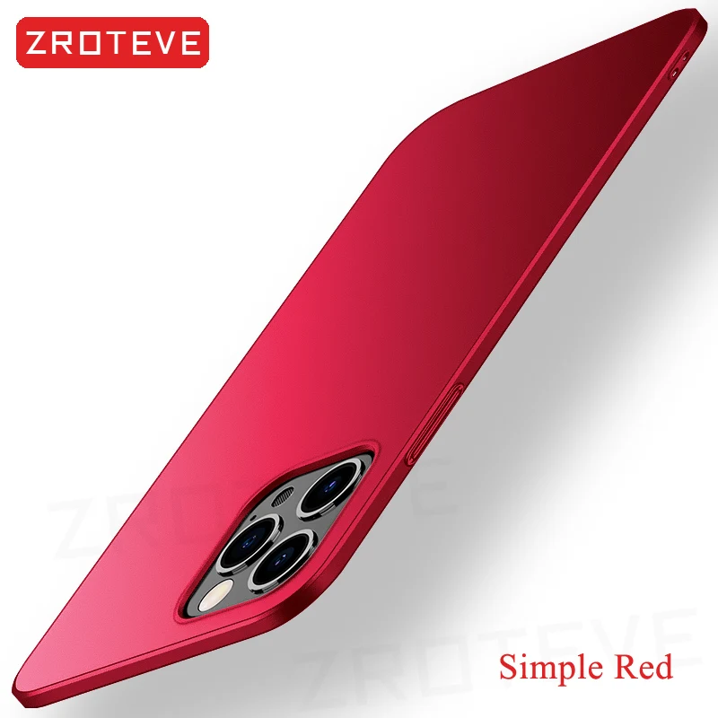 For iPhone13 Case ZROTEVE Luxury Slim Matte Hard PC Cover For iPhone 13 12 11 Pro Max Mini X XS XR 7 8 Plus SE 2 iPhone12 Cases motorola edge plus case