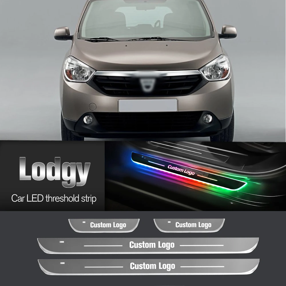 

Car Door Sill Light For Renault Lodgy 2012-2019 2013 2014 2017 2018 Customized Logo LED Welcome Threshold Pedal Lamp Accessories