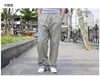 Summer cargo cotton thin pants pocket zipper large size big 8XL 10XL 9XL 140KG out door casual safari style pants black 48 2
