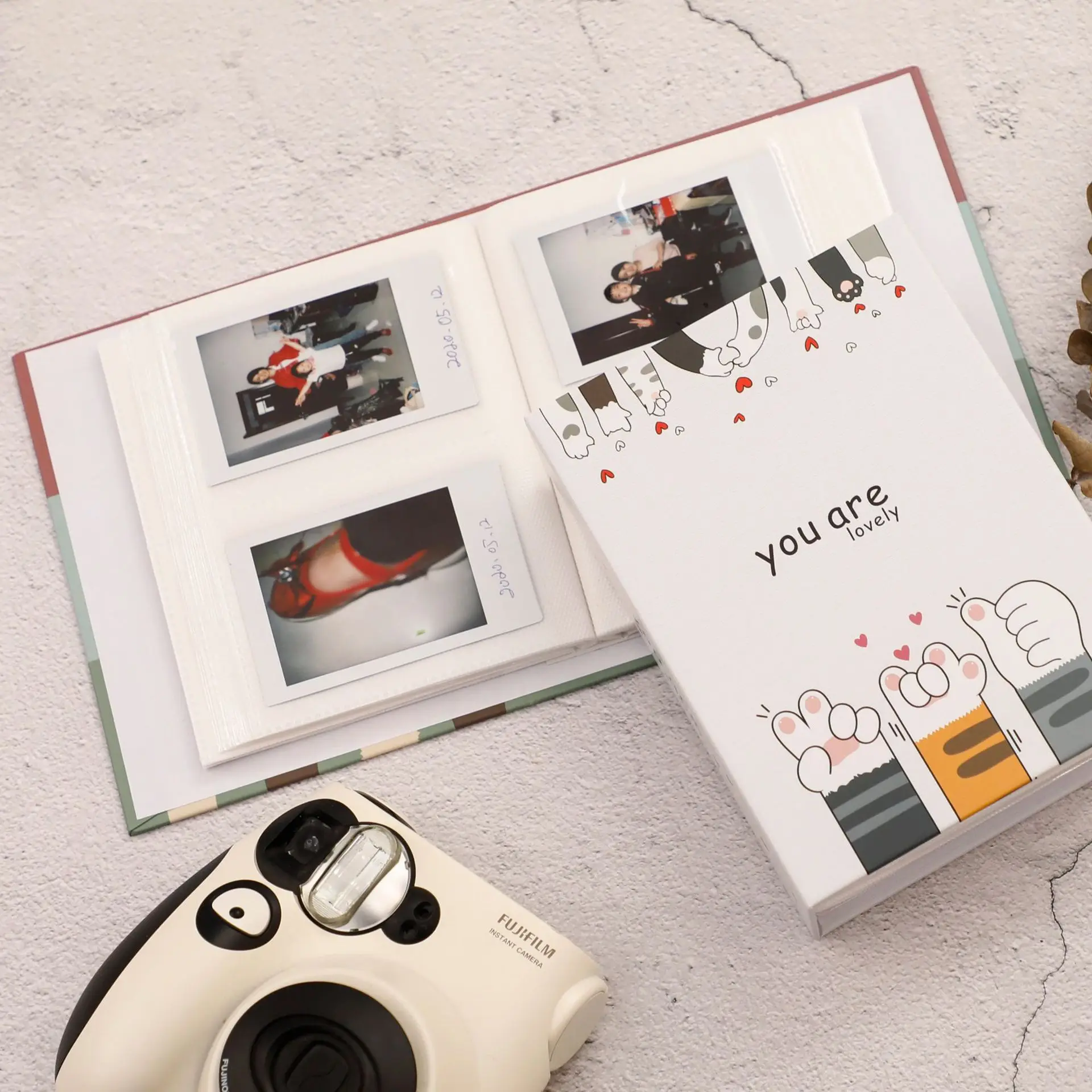 Photo Album 4 inch 200 Pocket Growth Album Cartoon 4R Photo Album Collection of Children Growth Photos High-capacity Hard Shell Albums