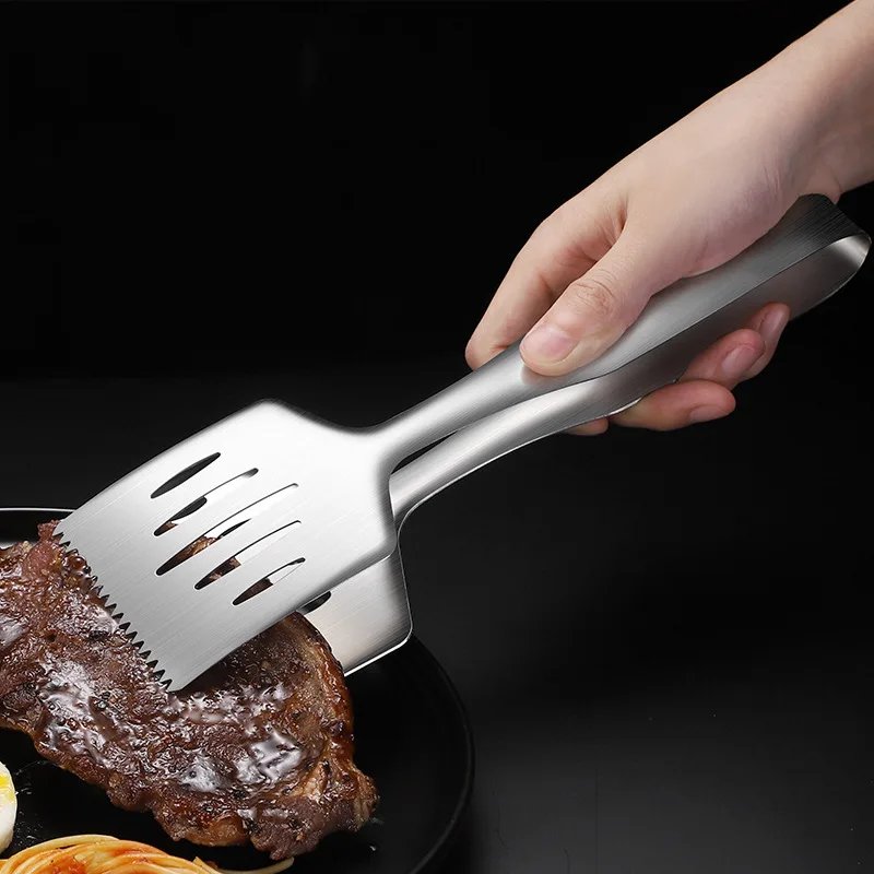 Pince à Steak de viande rôti en Silicone, Clip alimentaire