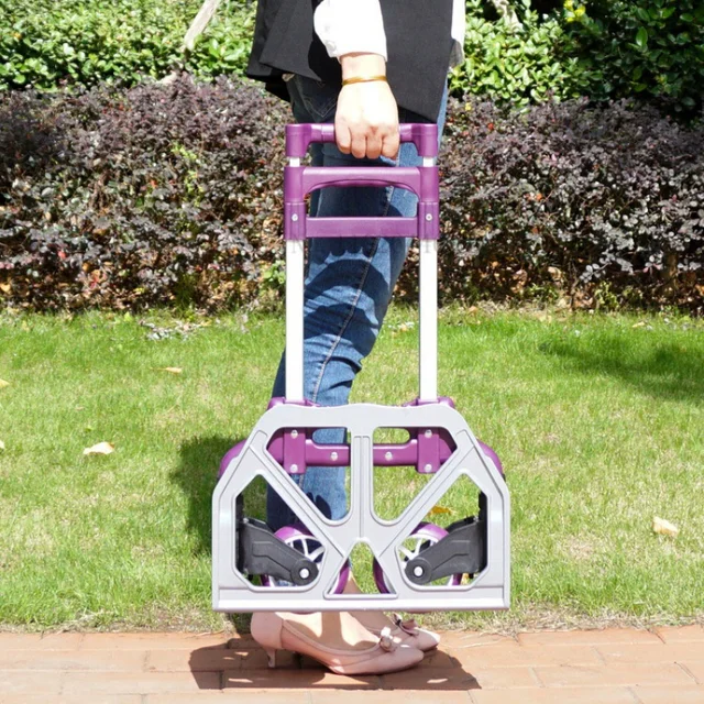 Poggyász Kézi Kocsi Szabadtéri Hordozható, Összecsukható Nagy Teherbírású Kosár Teherautó Dolly - Image 6