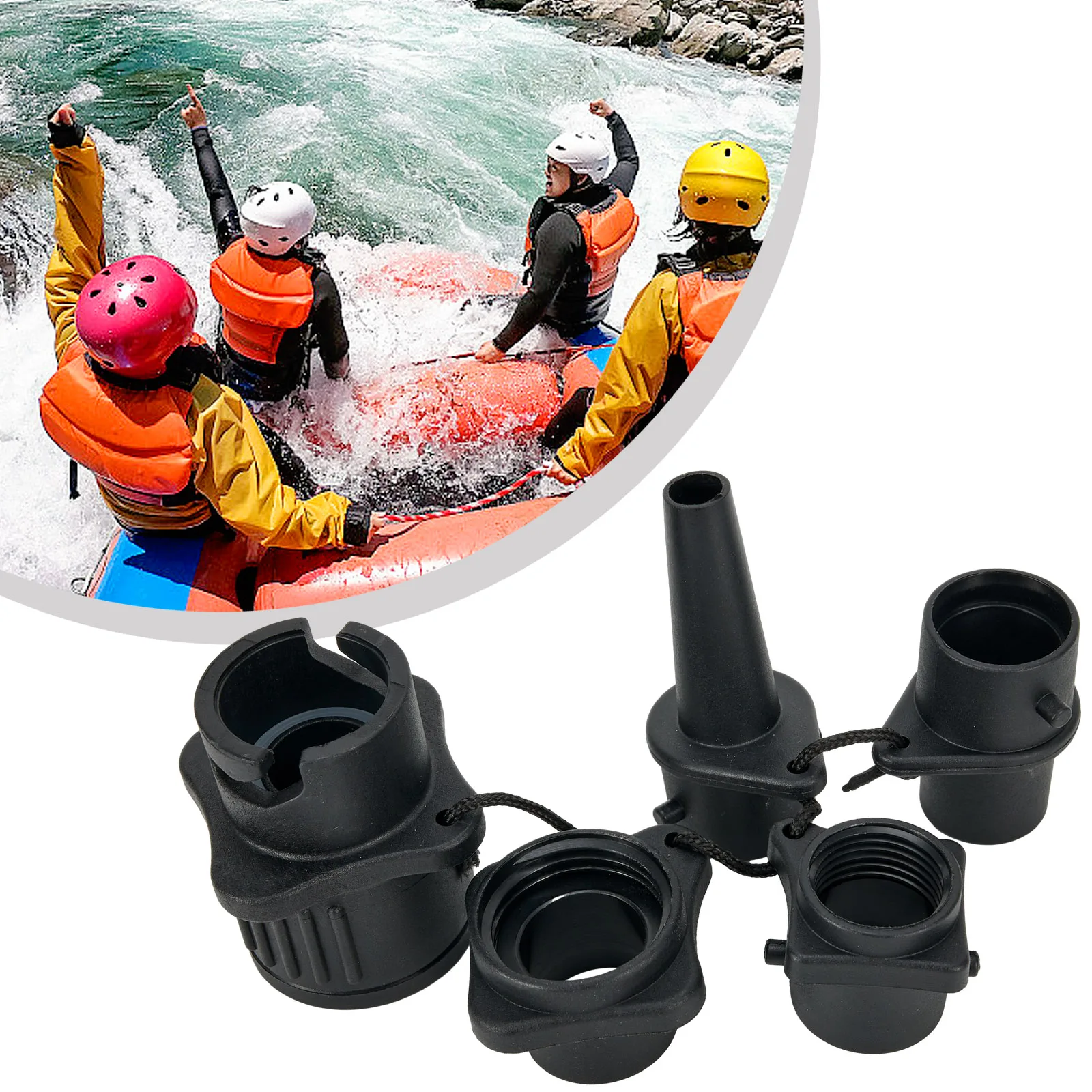 

Durable Nozzles Part Air Valve Fast Connection For Canoeing Hose Connector Lightweight Multi-function Portable