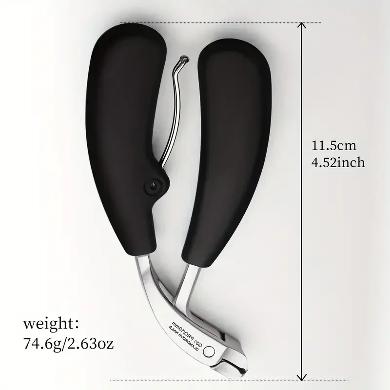 Nail Clippers Prevent Splashing Wide Fingernail Thick Hard Toenail Cutter Arc Blade Manicure Scissor Tools