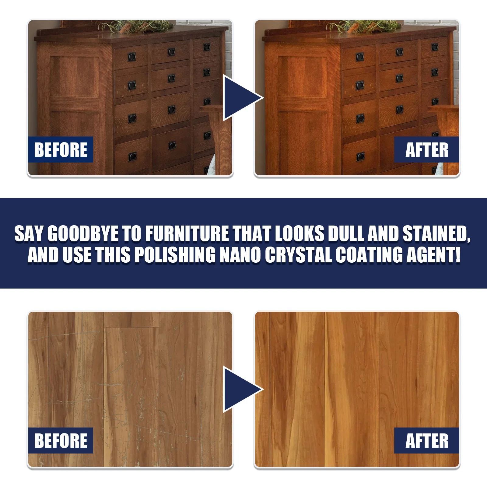 Wood Furniture Polish Spray Floor Scratch Remover Complementary Color Repair Waterproof Leather Cabinet Maintenance Wooden Care