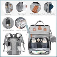 New Baby Nappy Changing Bags Changing Station Portable Baby Bed Travel Bassinet Folding Crib Shade Cloth Changing Pad Waterproof 2