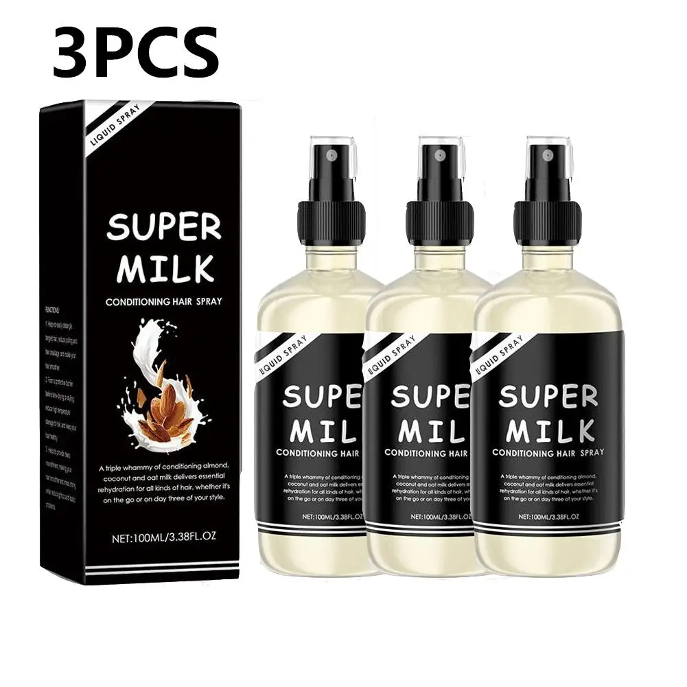 Leave-In Hair Spray 1/3PCS Gently Moisturizes And Improves Frizz Softens And Shines Fresh Fluffy Hair Spray Mask
