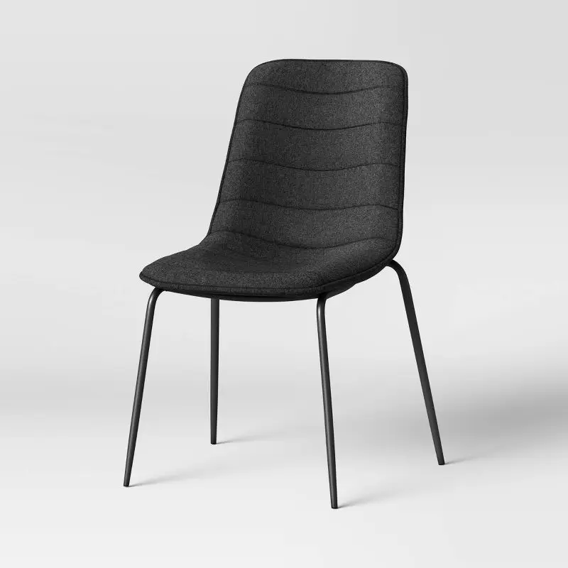 

Contemporary Seating Solution Dark Gray 2pk Dining Chairs for Meals