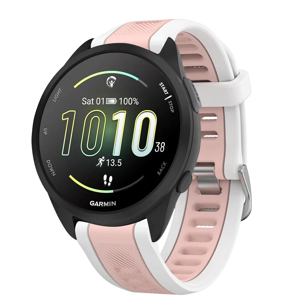20 mm Schnellverschluss-Silikonarmband für Garmin Forerunner 165 Musikband für Garmin Vivoactive 3 5 Venu SQ 2 Armband-Uhrenarmbänder – Detail 8