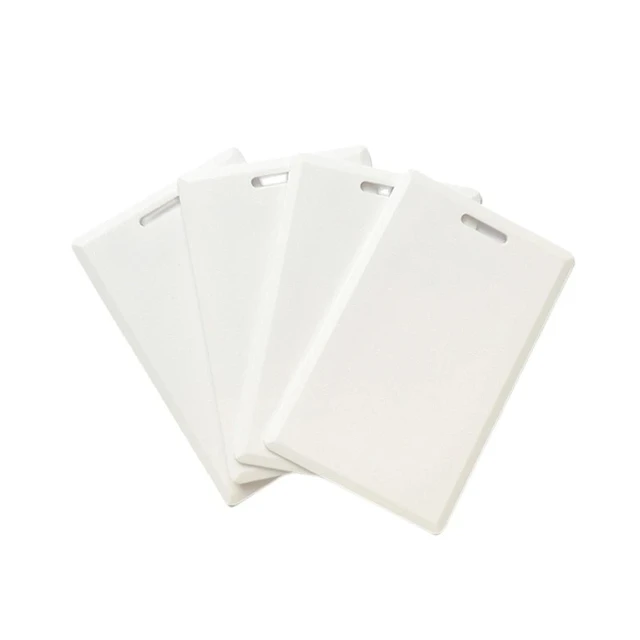 1Pcs ID 125KHz EM4305 Rewritable T5577 RFID Smart Copy Clone Blank Plastic Thick White Access Control Card With Holes 1