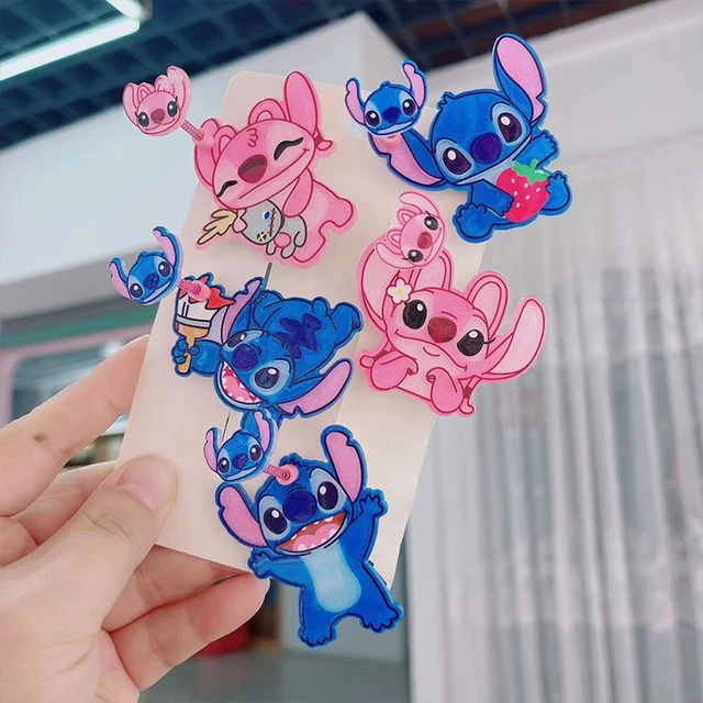 1/2/5pcs Disney Anime Spring Clip Acrylic Star Baby Lilo & Stitch HairClip  Kawaii Stitch Hairpin Hair Accessoires Girl Gifts Toy - AliExpress