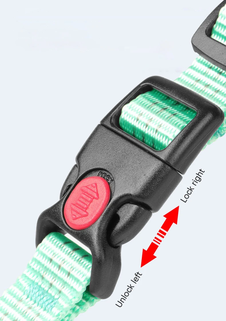 Adjustable Solid Nylon Dog Harness with 2 D-Rings Lightweight Comfortable No-Pull H-typed Dog Chest Harness Outdoor Pet Supplies