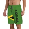 2025 Summer Polyester Jamaica Country Flag 3D Printed Men's Board Shorts Beach Pocket Running Summer Pants 3