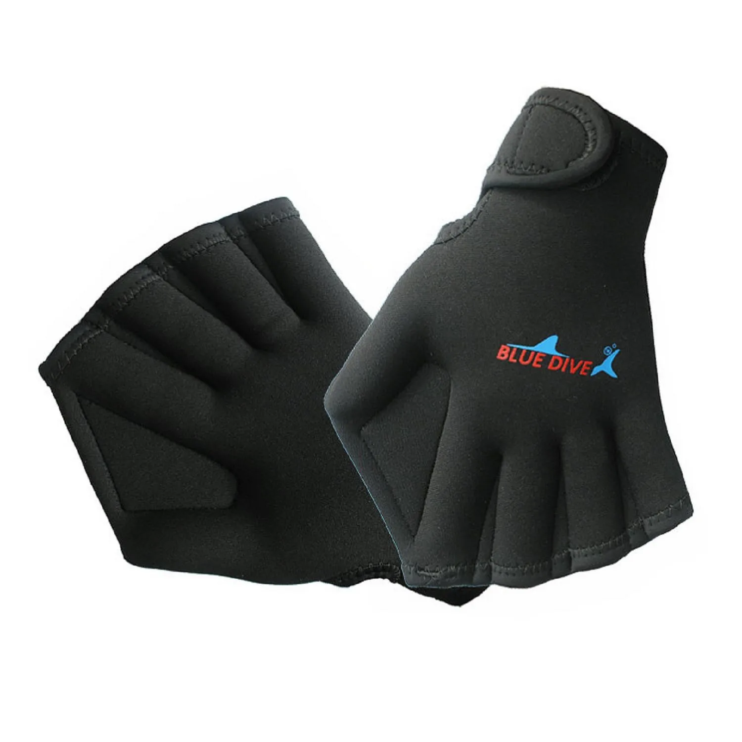 Aquatic Water Resistance Webbed Gloves for Swimming and Diving Training