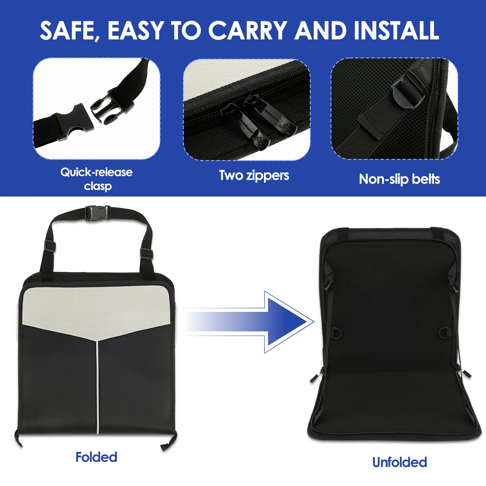 Travel Seat for Luggage Portable Kids Suitcase Seat Child Carrier Folding Non-slip Luggage Seat Family Travel Easy Folding Chair