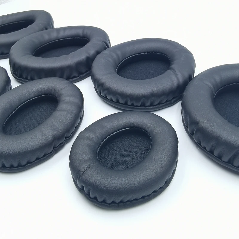 Oval Ear Pads For Headphones Covers Sponge Leather Foam Cushion 60*70 60*80 65*85 70*90 75*95 80*100 85*105 90*105 90*110 2pcs
