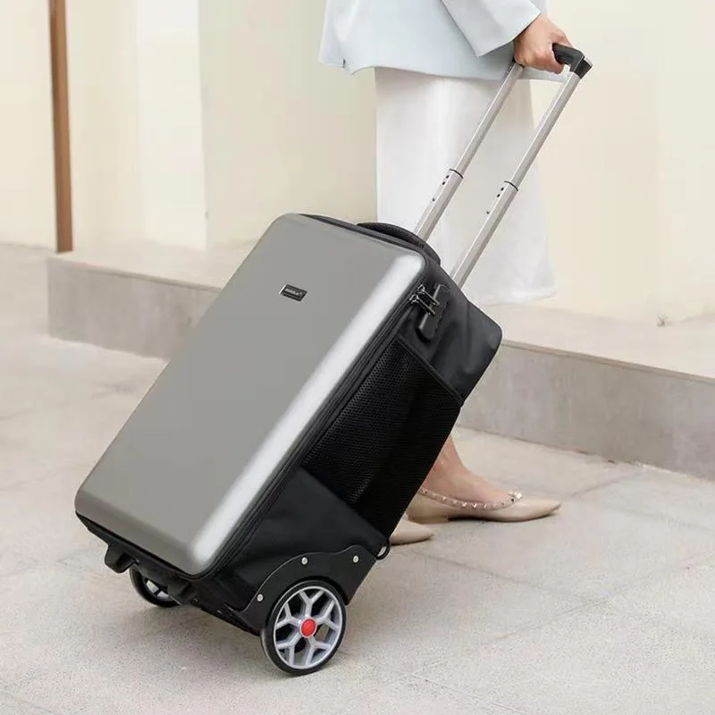 Carrylove NEW 22" Inch Waterproof Carry On Lazy Travel Hand Luggage Trolley  Backpack With Big Wheels AliExpress 1524