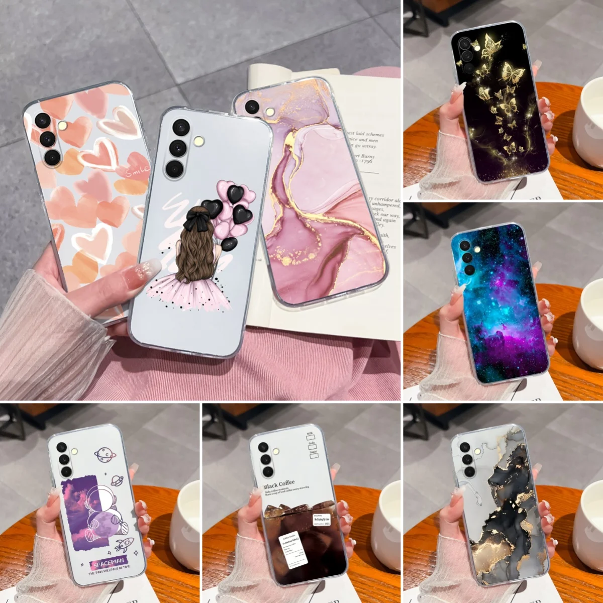 Per Samsung M54 M53 M51 Custodia Trendy Soft Clear Silicone Anti Choc Cover Posteriore Del Telefono Per Samsung Galaxy M 54 M 53 M 51 Funda Gift