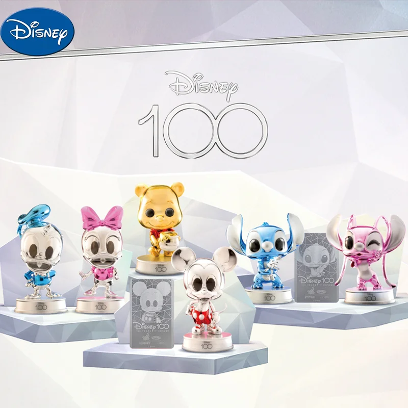 

Disney 100 серия Дональд Дак Дейзи гальваническое покрытие цветная косbaby коллекция куклы мультфильм коллекция модели подарки на день рождения
