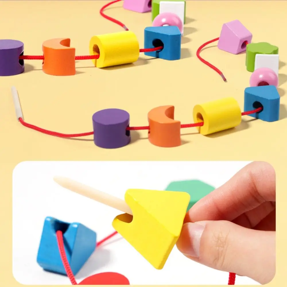 Geometric Color Shape Cognition Toys Montessori Interactive Shape Matching Board Game Challenges Portable
