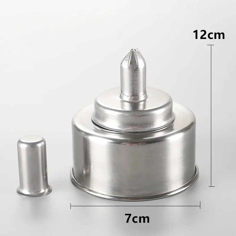Portable Leak Proof Alcohol Lamp Metal Alcohol Lamp Hicken Safe and Durable Screw-type All-metal Alcohol Lamp