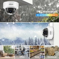 8MP 4K POE Cameras de Surveillance IK10 Antidéflagrant Exterieur H.265 ONVIF METAL DOME Sécurité Protection 3