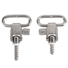 

2pcs Adapter Kit 1 inch Shoulder Strap Ring Buckle Quick Detachable Sling Swivels Mount Stud with Screws Hunting Accessories