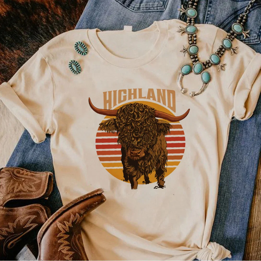 

Highland женская дизайнерская футболка, женская одежда в японском стиле