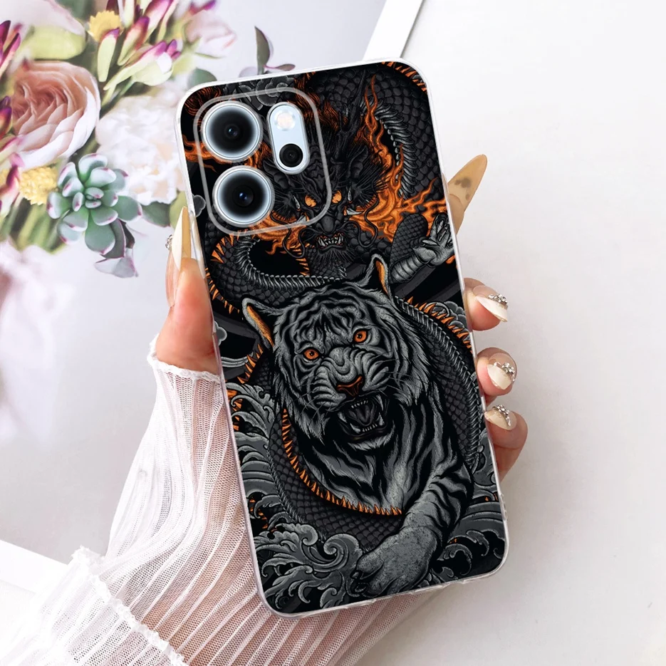 Colorful Flowers Painted Soft Slim Phone Case Cover