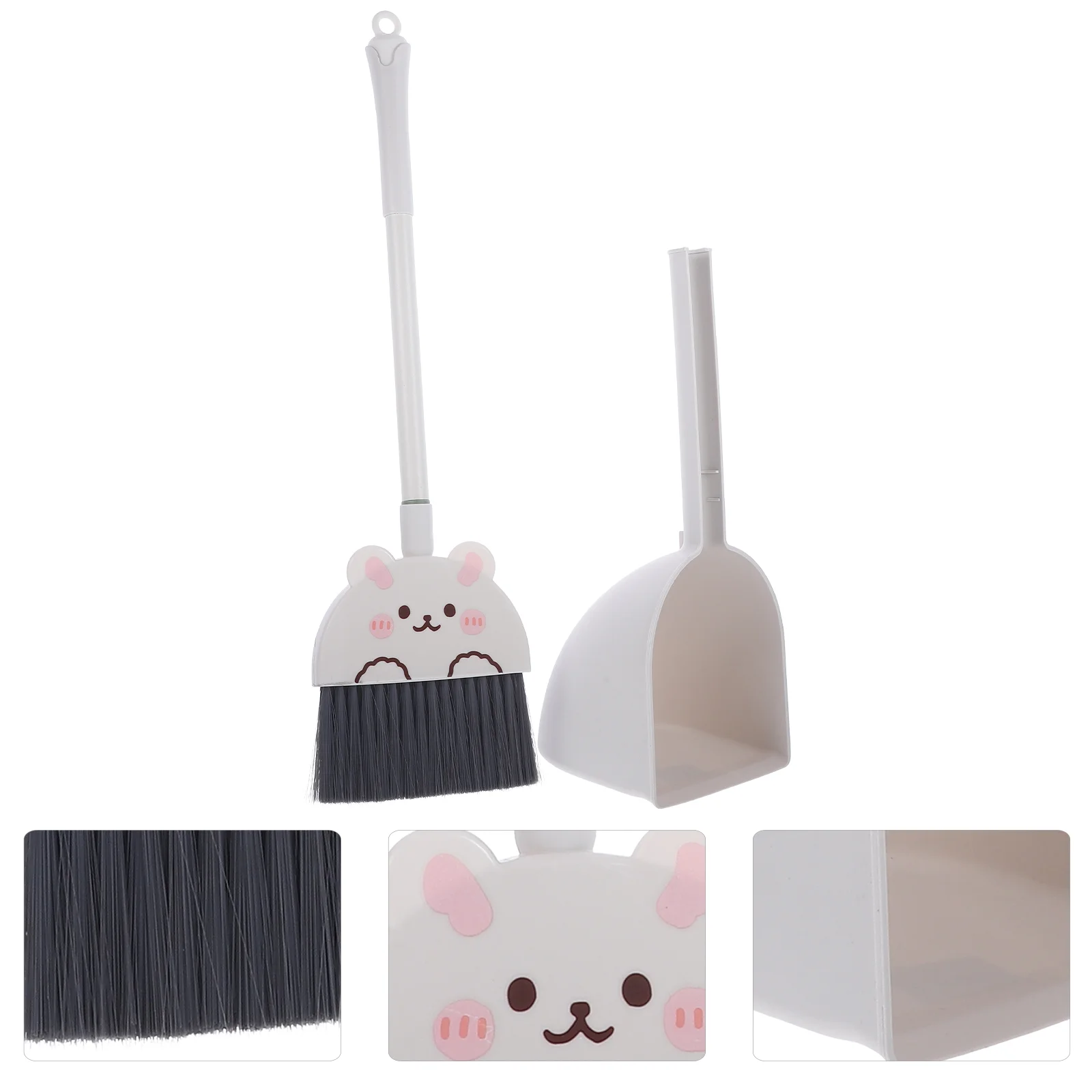 

Children's Broom and Dustpan Brush Toddler Set Small Cleaning Playset Kindergarten Tool Prop for Kids