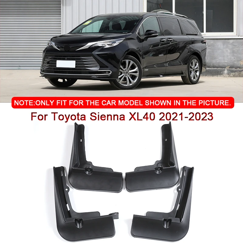 

For Toyota Sienna XL40 2021-2023 Car Styling ABS Car Mud Flaps Splash Guard Mudguards MudFlaps Front Rear Fender Car Accessories