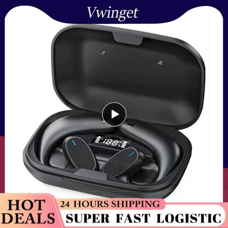 Tws Cuffie Wireless A Conduzione Ossea Gaming 9D Hifi Stereo Light Headset Sport Fitness Driving Ear Buds