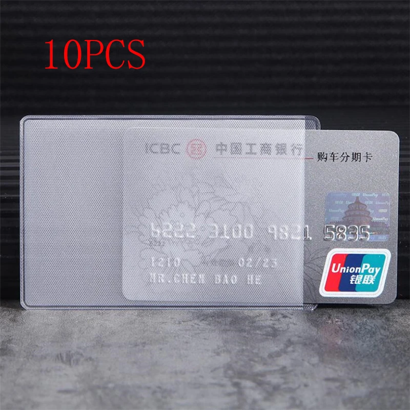 Transparent | Avec 2 Encoches Pour Les Pouces Étui Carte Bancaire Plastique Dur Avec Encoche Pouce