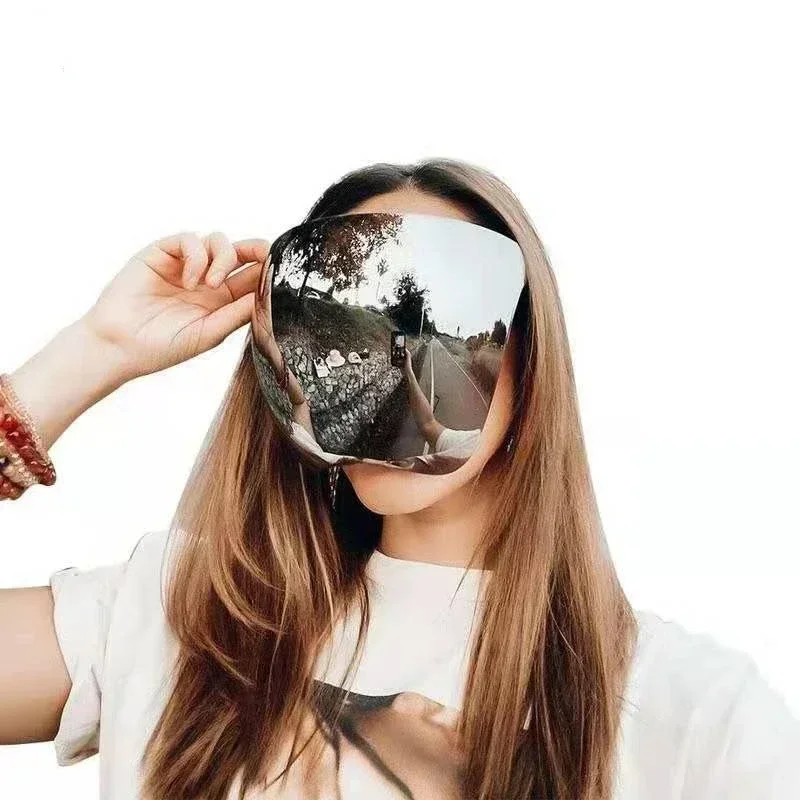 Enhanced Protective UV-Resistant Face Mask Goggles - Oversized Punk Style Windproof & Dustproof Sunglasses