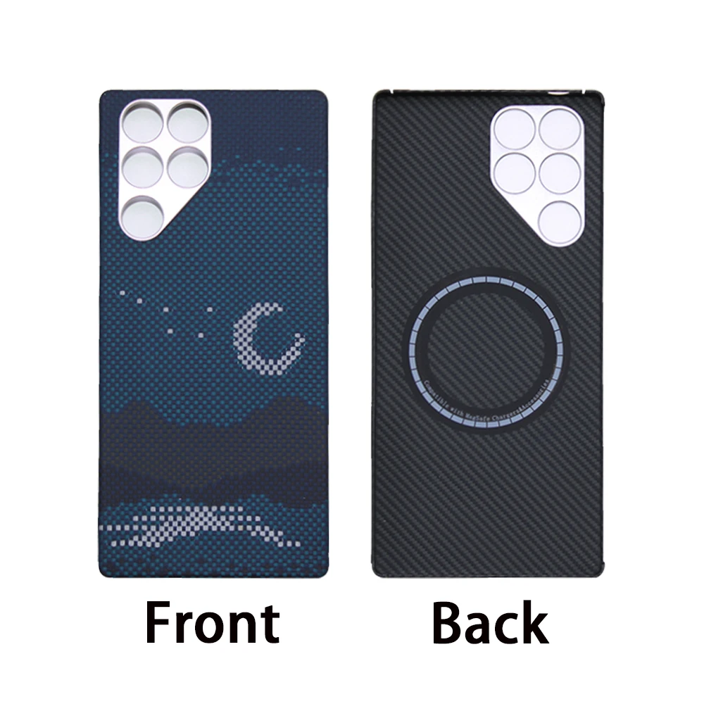 Ultra-Thin Carbon Fiber Phone Case - Lightweight Aramid Fiber Protective Cover