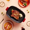 Multi Cooker 220V Split Type Home Electric Hot Pot Barbecue Integrated Pot Electric Chafing Dish Breakfast Machine 4