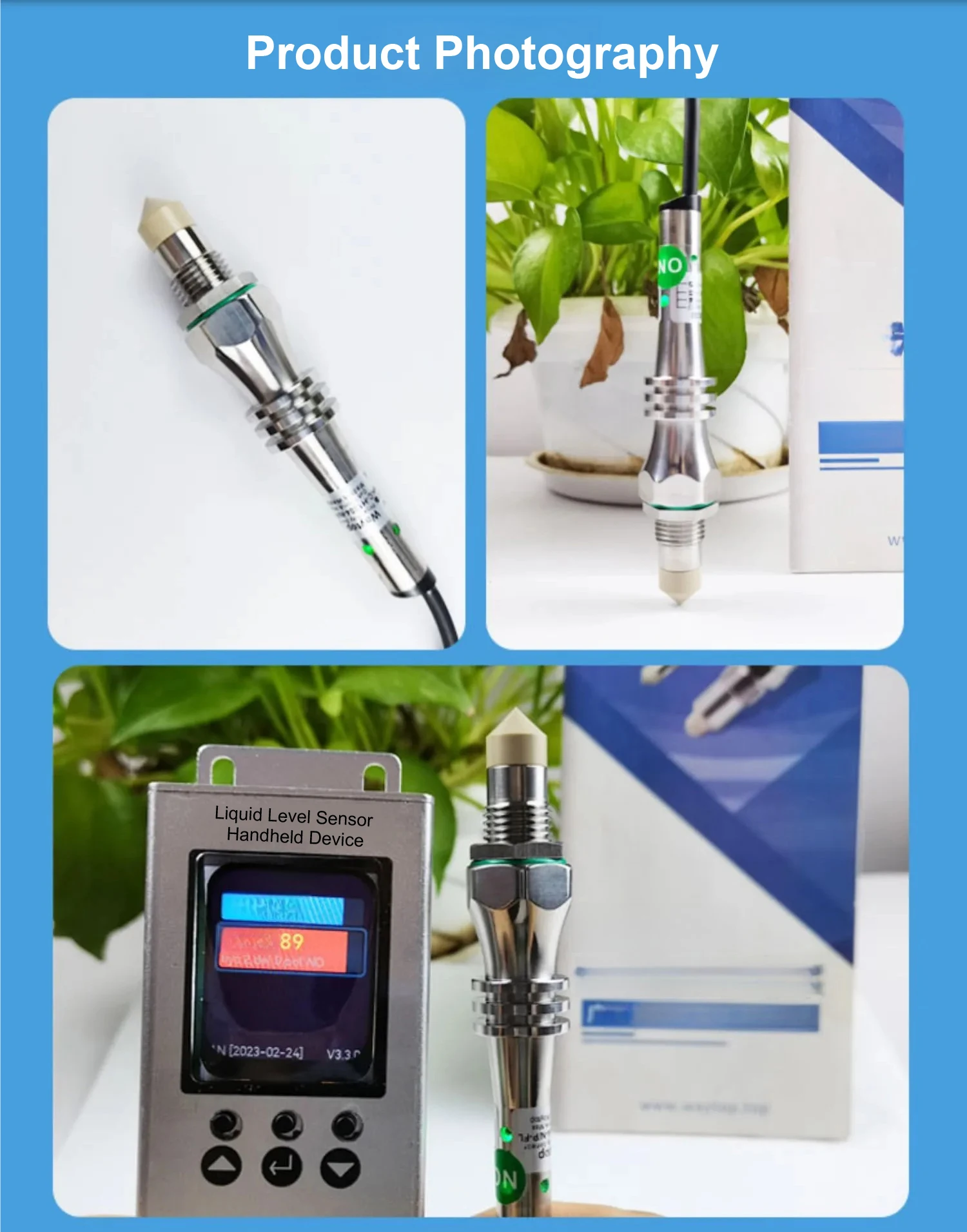 WKCH1304 Capacitive Liquid Level Sensor 120°C Food Grade Stainless Steel Level S