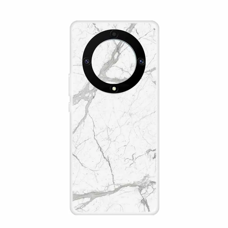 Marble Clear Soft TPU Silicone Back Cover - Transparent Coque
