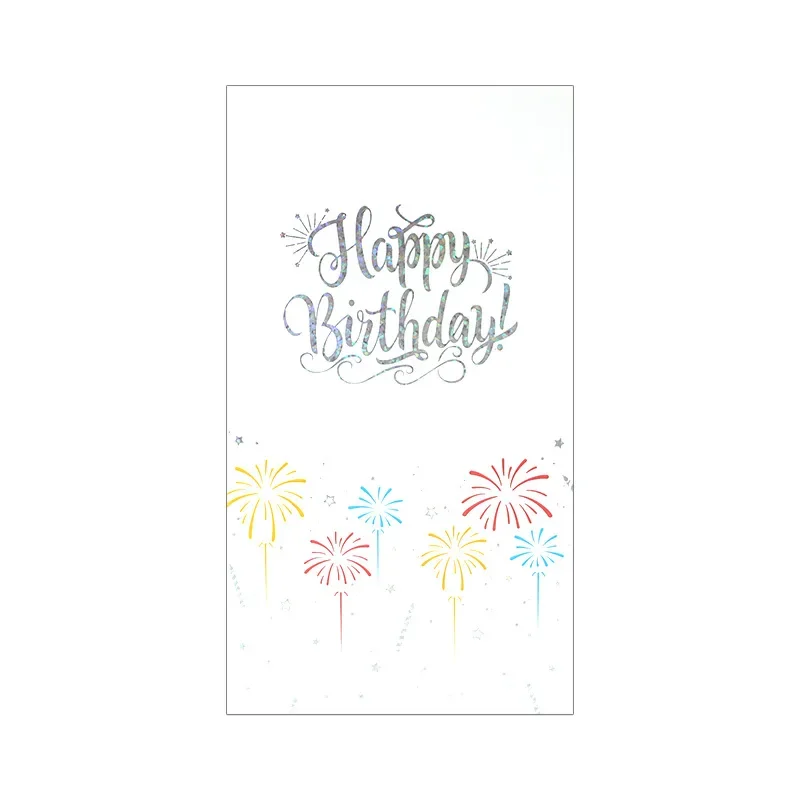 Birthday Card 1 pcs 3D Pop up Style Creative New Product Birthday Sparkling Cake Happy Birthday Card Handwritten Gratitude Message Card Gift