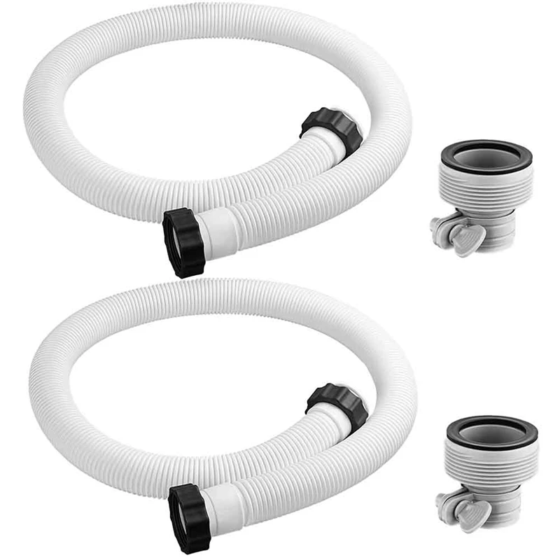 

Pool Pump Hoses Adapter PE+EVA As Shown For Above Ground Pools-59 In Long Pool Hoses For Intex Filter Pump Saltwater System