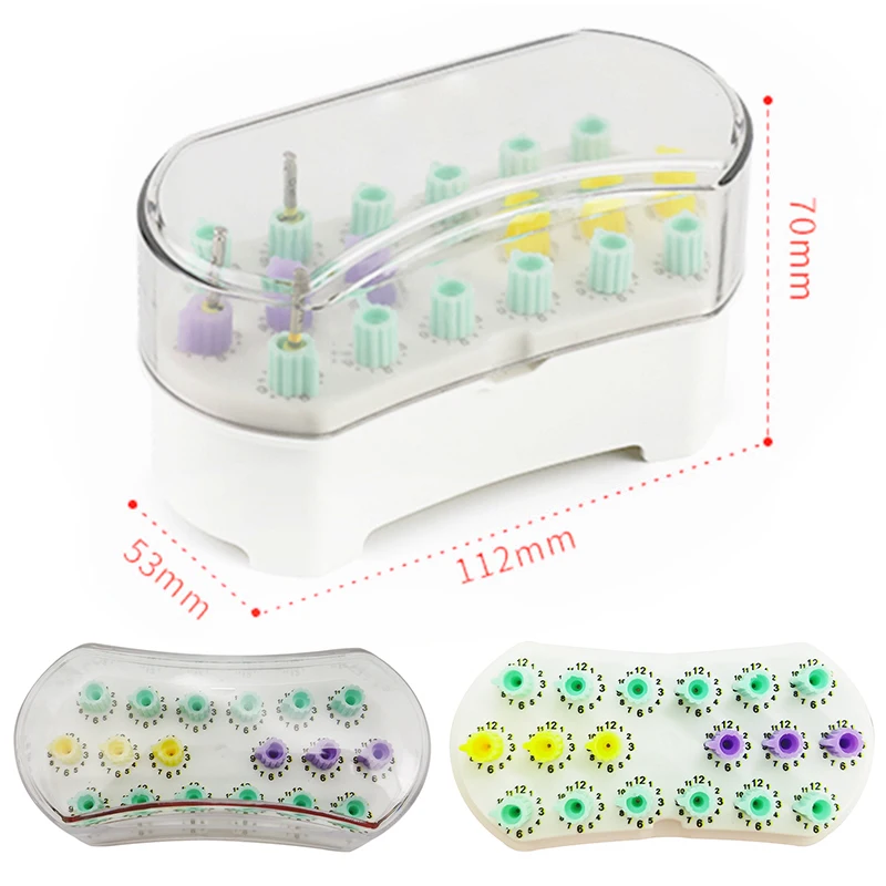 

Autoclavable Dental Disinfection Box Root Canal File Files Disinfection Holder with Count Counting Sterilizer Case