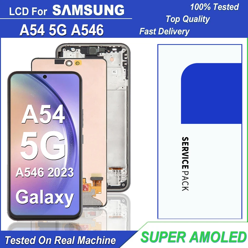 

Super AMOLED дисплей для Samsung Galaxy A54 5G LCD сенсорный экран дигитайзер в сборе для Galaxy A54 A546 SM-A546F ЖК-экран
