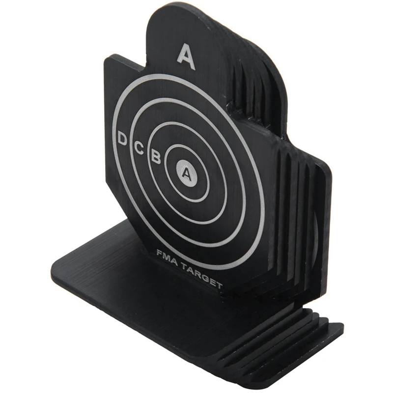 6Pcs Ab Brave Warrior Metal Targets Set Outdoor Aeg Gbb Airsoft Trigger Time Practice Nock Down Target