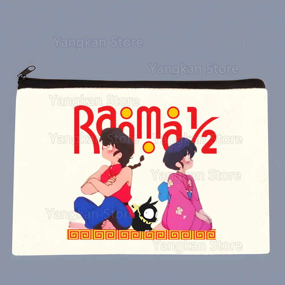 Ranma 12 Coin Purse Storage Small Bag Card Key Coin Clutch Zipper Key Bag