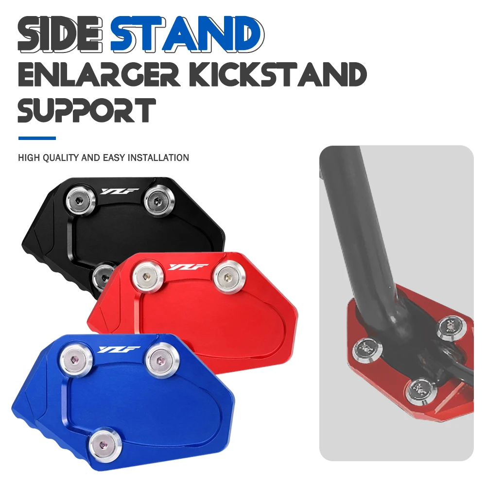

With Logo MT03 Side Stand Enlarge Plate FOR Yamaha YZF R25 R3 MT-03 MT 03 2015 2016 2017 2018 2019 2020 2021 2022 2023 NIKEN GT