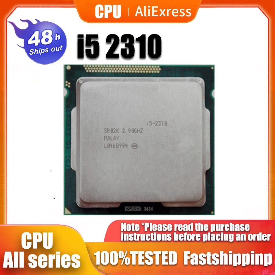 Processore Intel Core I5 2310 Usato Quad-Core 2.9Ghz Lga 1155 Tdp 95W 6Mb Di Cache I5-2310 Cpu Desktop
