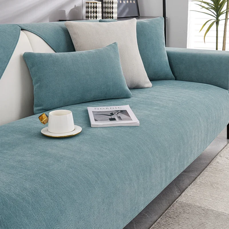 1PC Chenille Fabric Sofa Seat Cover Universal Non-Slip Couch Towel Sofa Protective Slipcover Pad for Home Decor funda sofá 쇼파커버